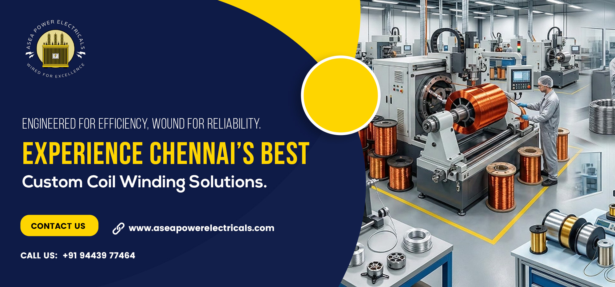 Custom Coil Winding in Chennai: Designed for Durability, Efficiency & Reliability